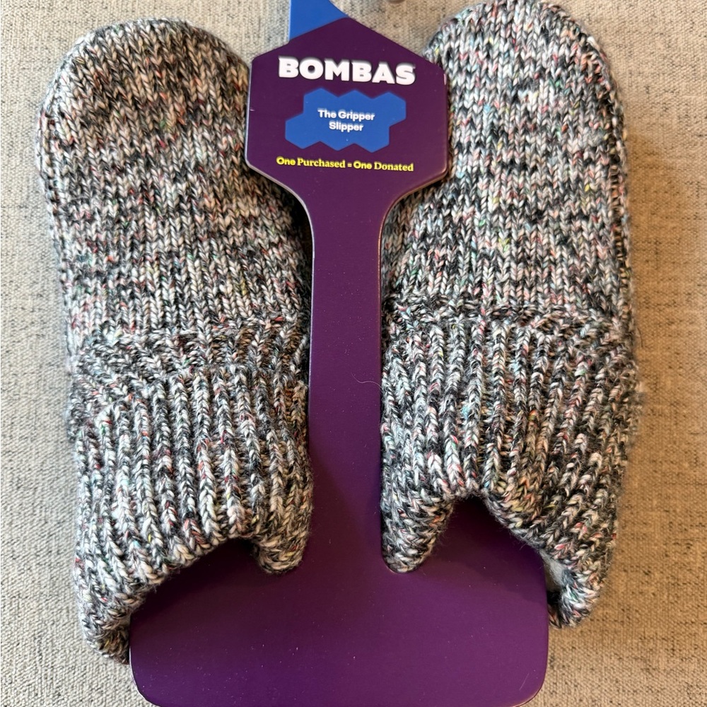 Bombas Sherpa Lined Grip Knit Slippers